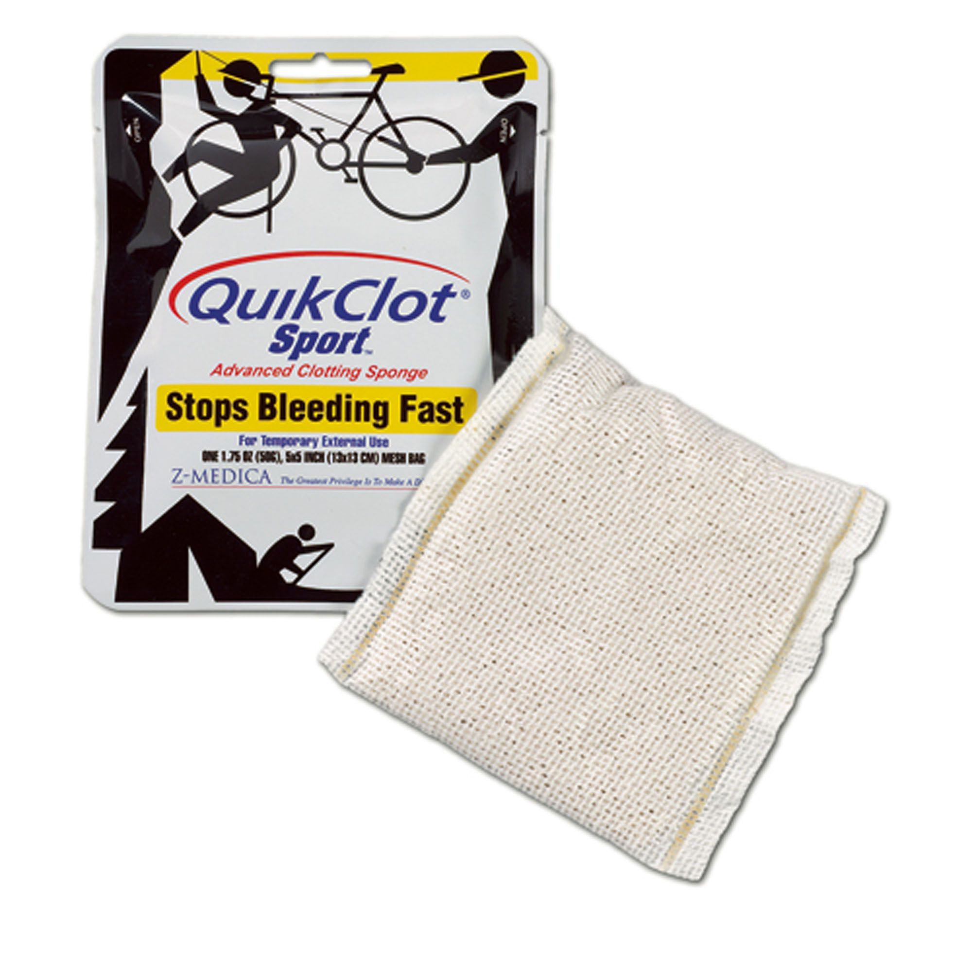 QuikClot Sport 50g Quick Clot Stops Bleeding Fast! 