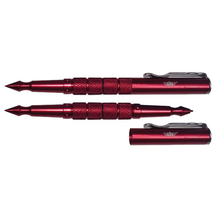Uzi Tactical Pen Kugelschreiber mit Hartmetall-Glasbrecherspitze gun metal grau 