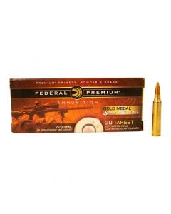 Federal American .223 Cal Match 69 Sierra Matchking BTHP Ammunition 
