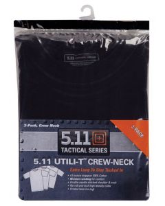 5.11 Tactical Cotton Jersey T-Shirt, 3-Pack Black