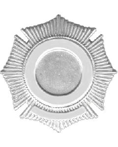 Blackinton Sunburst Maltese Cross Badge with Circular Panel - B262-X 