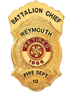 Blackinton Badge with Top Apron - B593 