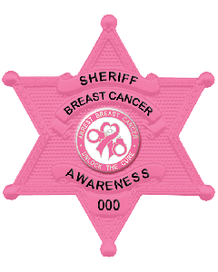 Blackinton Breast Cancer Awareness Six Point Star Badge - B956-PI 