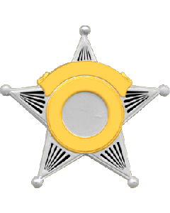 Blackinton Five Point Star Badge with Circular Panel - B959
