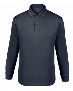 Elbeco Black Ufx Men's Long Sleeve Polo Shirt