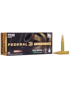 Federal Cartridge 77gr Sierra Matchking BTHP .223 Cal Match 