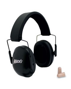 Mack's Shooters Double-Up Ear Muffs Black