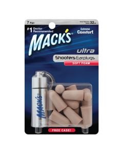 Mack's EarAmmo Ultra Soft Foam Ear Plugs with Travel Case Package