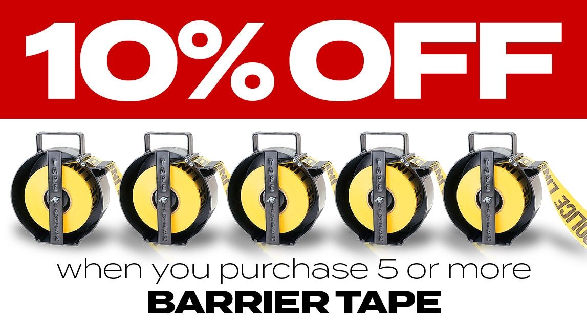 Save on Bulk Purchases of Barrier Tape at Streicher's