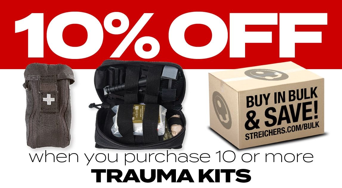 Save on Bulk Purchases of Trauma Kits at Streicher's